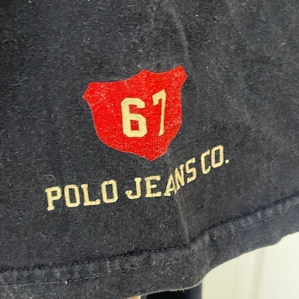 Vintage 90s Polo Jeans Co Embroidered Shirt Ralph Lauren Athletic Preppy Men L  - Picture 3 of 13